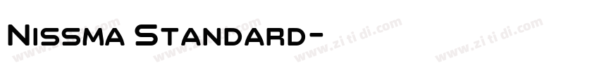 Nissma Standard字体转换